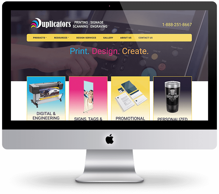 Image of Duplicators website