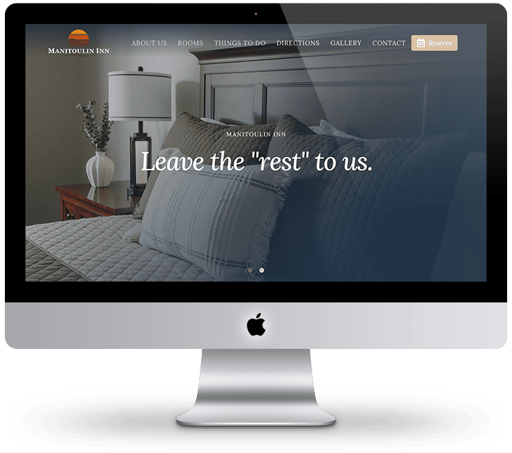 Manitoulin Inn Manitoulin Inn website landing page