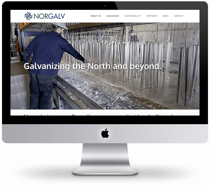 Image of Norgalv website