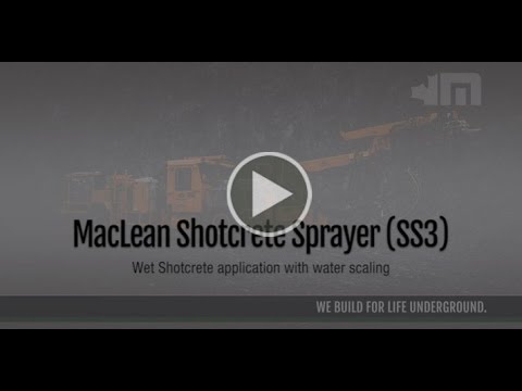MacLean Engineering - SS3 Shotcrete Demo video